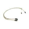 H2h Nipple Clamps Tweezer With Chain (chrome)