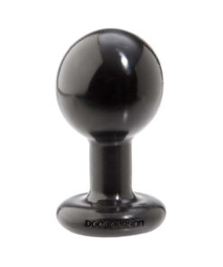 Round Butt Plug Medium Black