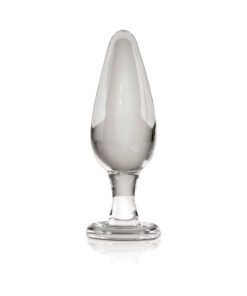 Icicles No 26 Glass Butt Plug Clear