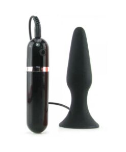 My First Silicone Surge Vibrating Butt Plug 5 Inch - Black