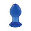Crystal Glass Butt Plug Small Blue