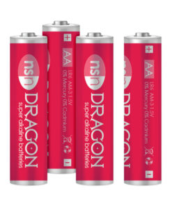 Dragon Alkaline Batteries 4 Pack AA