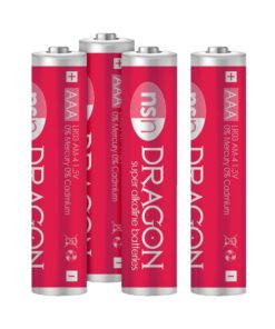Dragon Alkaline Batteries Size AAA 4 Pack