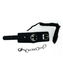 Strapped Black Leather Cuffs
