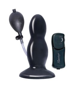Ram Inflatable Vibrating Butt Plug - Black