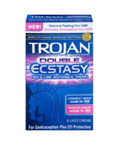 Trojan Double Ecstasy Latex Condoms (10 Pack)