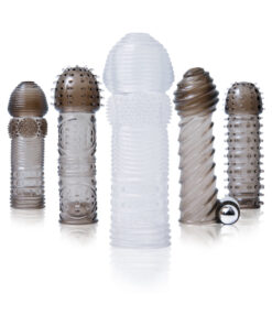 Vibrating Penis Sleeve Kit Smoke/Clear