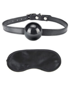 Lux Fetish Silicone Ball Gag Black O/S
