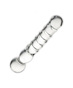 Joystick Glass Dildo Wand Anal & G-Spot Clear