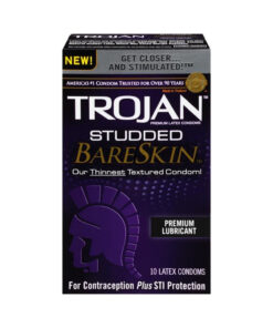 Trojan Studded Bareskin Condoms 10 Package