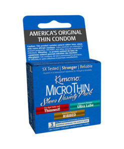 Kimono Microthin Sheer Variety Pack 3 Condoms