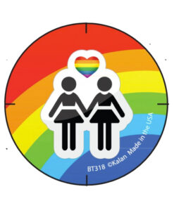 Girl Rainbow Button