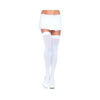 Nylon Over The Knee Plus Size White