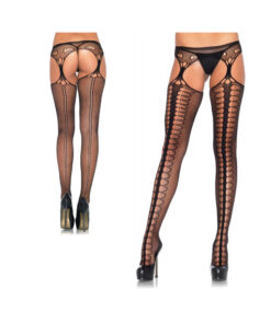 Scale Net Suspender Hose O/S Black