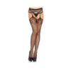 Industrial Net Stockings W/duchess Lace Top
