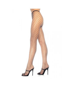 Spandex Diamond Panty Hose O/S Black
