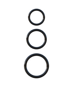 Fantasy C-Ringz Silicone 3 Ring Stamina Set Black