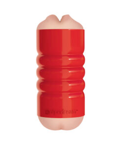 Tight Grip Mouth/Ass Masturbator Red Case
