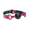 Sinful Adjustable Vinyl Ball Gag - Pink
