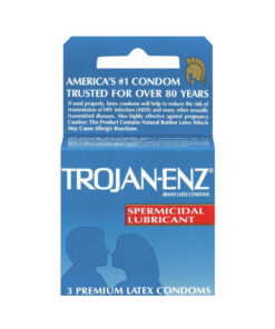 Trojan Condom Enz With Spermicidal Lubricant 3 Pack
