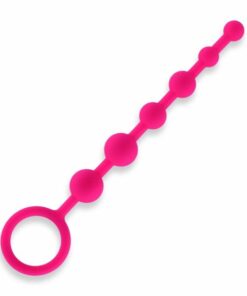 Hustler Anal Beads 6 Balls Pink Silicone