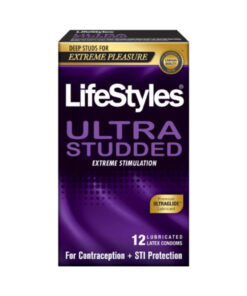 Lifestyles Ultra Studded Latex Condoms 12 Count