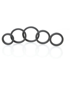Boneyard Silicone Ring 5 Pcs Kit Black