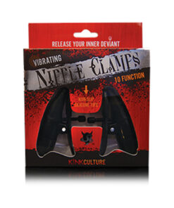 Vibrating Nipple Clamps 10 Function Black