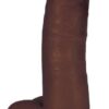 Jock Dong With Balls 8 inches Chocolate Brown