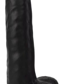 Thinz 8 Inch Slim Dildo With Balls - Black