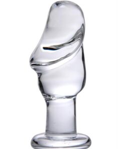 Asvini Glass Penis Anal Plug Clear