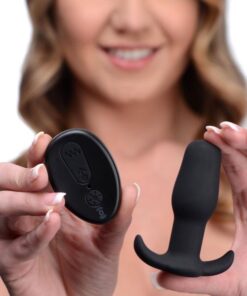 Under Control Anal Plug With Remote Control Black