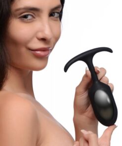 Premium Silicone Weighted Anal Plug - Large