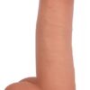 Jock Light Bareskin Vibrating Dildo With Balls - 8 Inch
