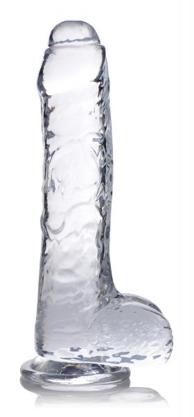 Jock C-thru Dildo With Balls - 8 Inch