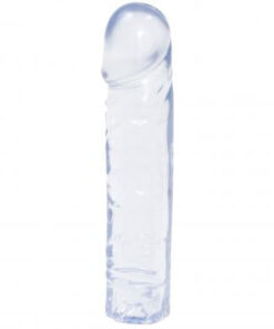 Crystal Jellies 8 Inch Classic Dildo in Clear