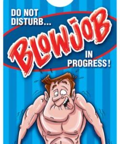 Blowjob In Progress Door Hanger