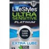 Lifestyles Ultra Sensitive Platinum Extra Lube 12 Pk