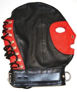 Rouge Mask W/d Ring And Lock Strap Blk/red