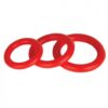 Power Stretch Silicone Stretchy Rings Red 3 Pack