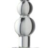 Beaded Anal Plug Clear Glass