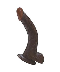 Afro American Whoppers 8in Curved Dong With Balls