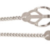 Endurance Butterfly Nipple Clamps With Link Chain - Silver