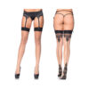 Spandex Baroque Cuban Heel Backseam Stockings O/S Nude/Black