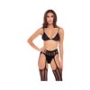 Straight Up 3-piece Sheer Striped Bra