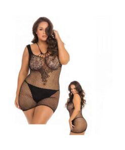 Absolutist Lace And Net Dress Black Queen