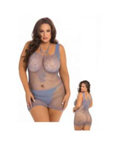 Absolutist Lace And Net Dress Blue Queen