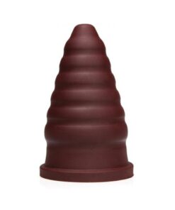 Tantus Cone Ripple Firm - Oxblood