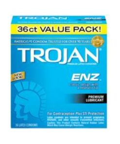 Trojan ENZ Lubricated Latex Condoms 36 Pack