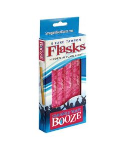 Smuggle Your Booze Tampon Box 5 Tubes & 5 Wrappers